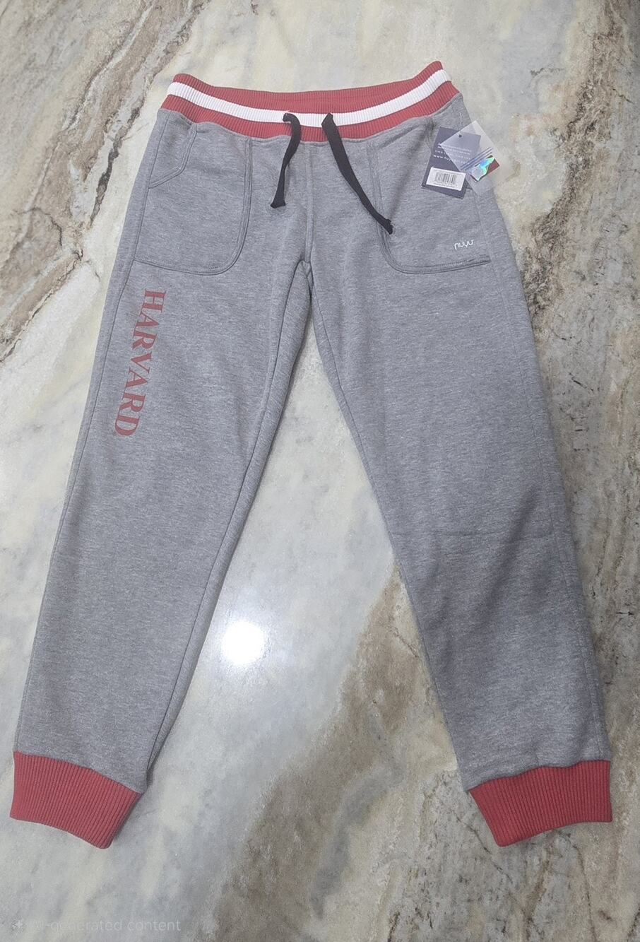 NWT Nuyu Harvard University Joggers Grey Sweatpants Women's Medium MSRP $85